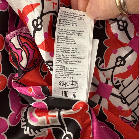 Joseph Ribkoff Fuchsia pink faux leather Jacket. Sz M - Picture 6 of 6